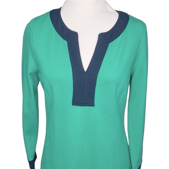 Vineyard Vines Color Block Dress Green - Picture 3 of 5